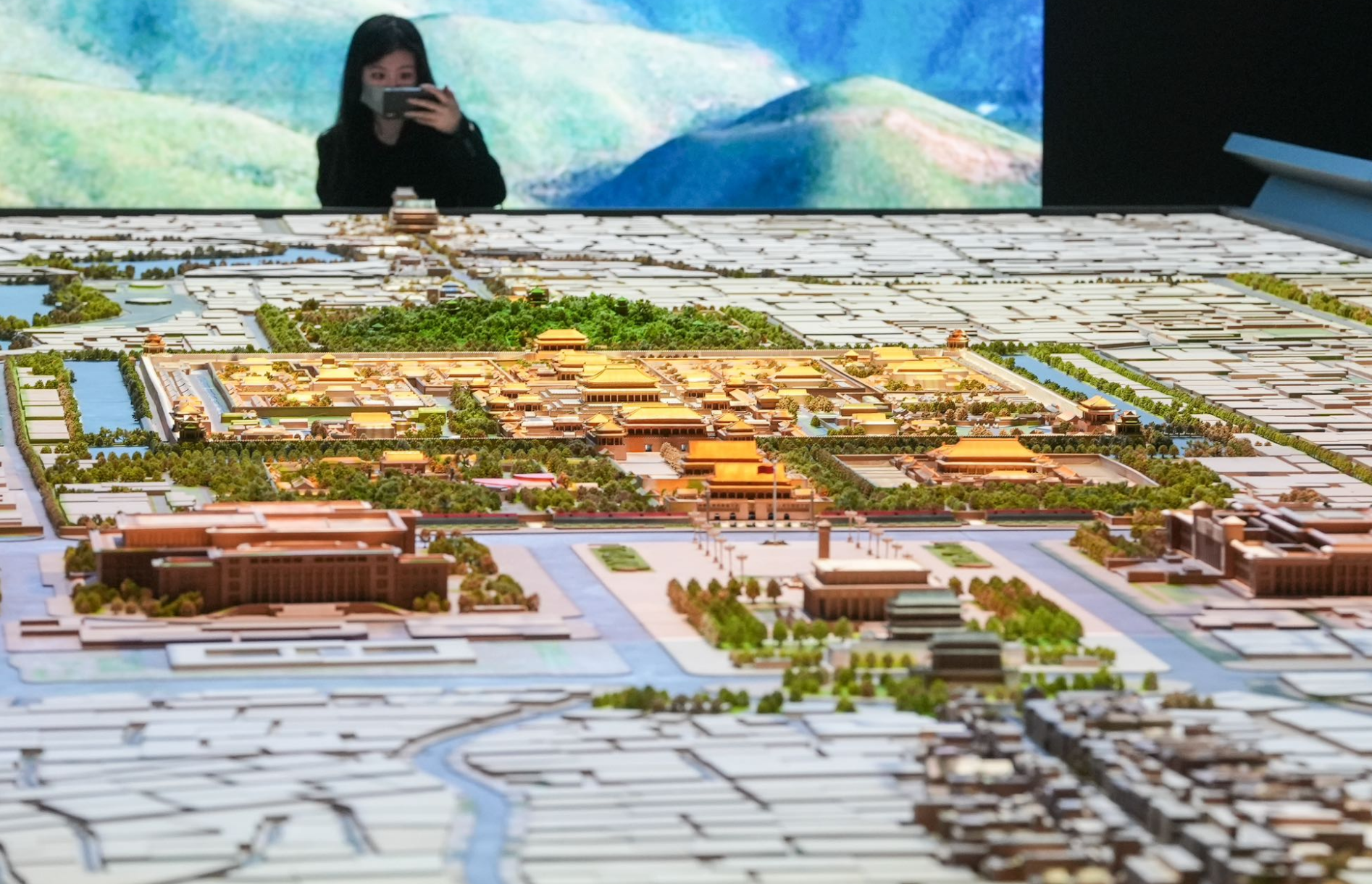 16米沙盘亮出中轴四季|故宫_新浪财经_新浪网