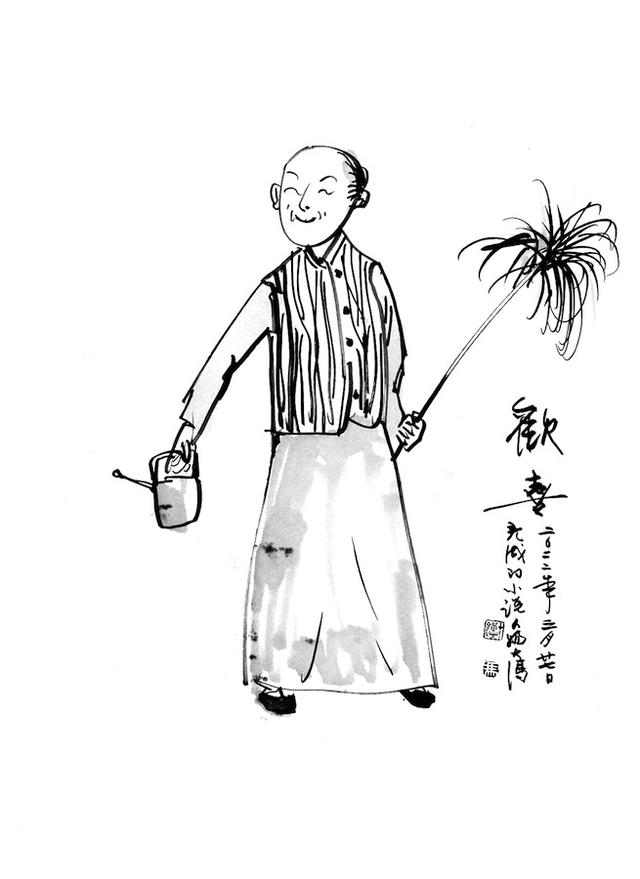 新年新作|冯骥才为《俗世奇人新篇》画的新插图|冯骥才_新浪财经_新浪