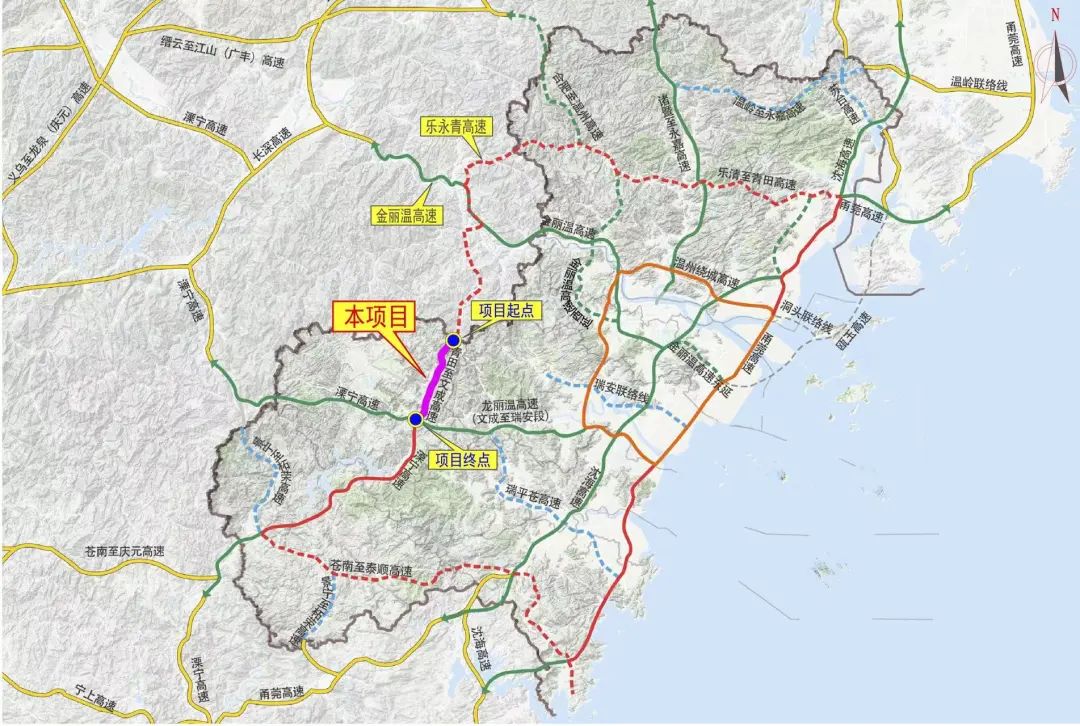 3月30日,青田至文成高速公路(文成段)初步设计顺利获得省发改委批复