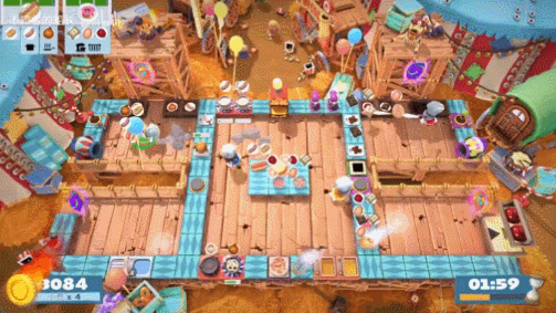 这一关里有着可以把玩家发射出去的“人间大炮”，B站UP主“不知名的团长”和队友们在这关保持着6108分的纪录