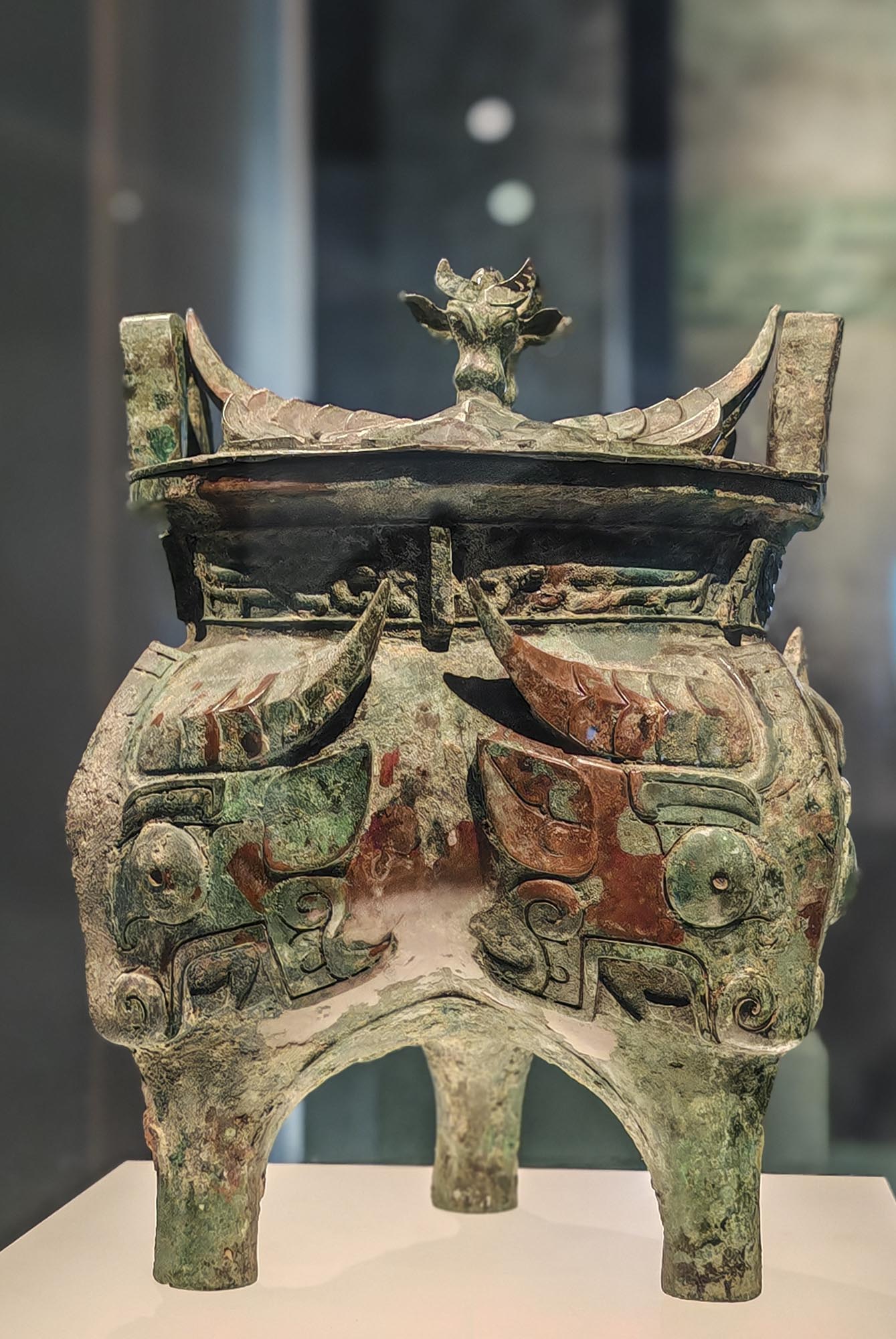 3月18日,首都博物馆燕地青铜艺术精品展,伯矩鬲. 新京报记者 浦峰 摄