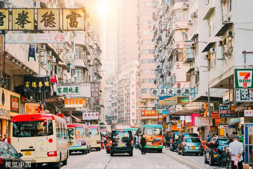 旺角区香港街景