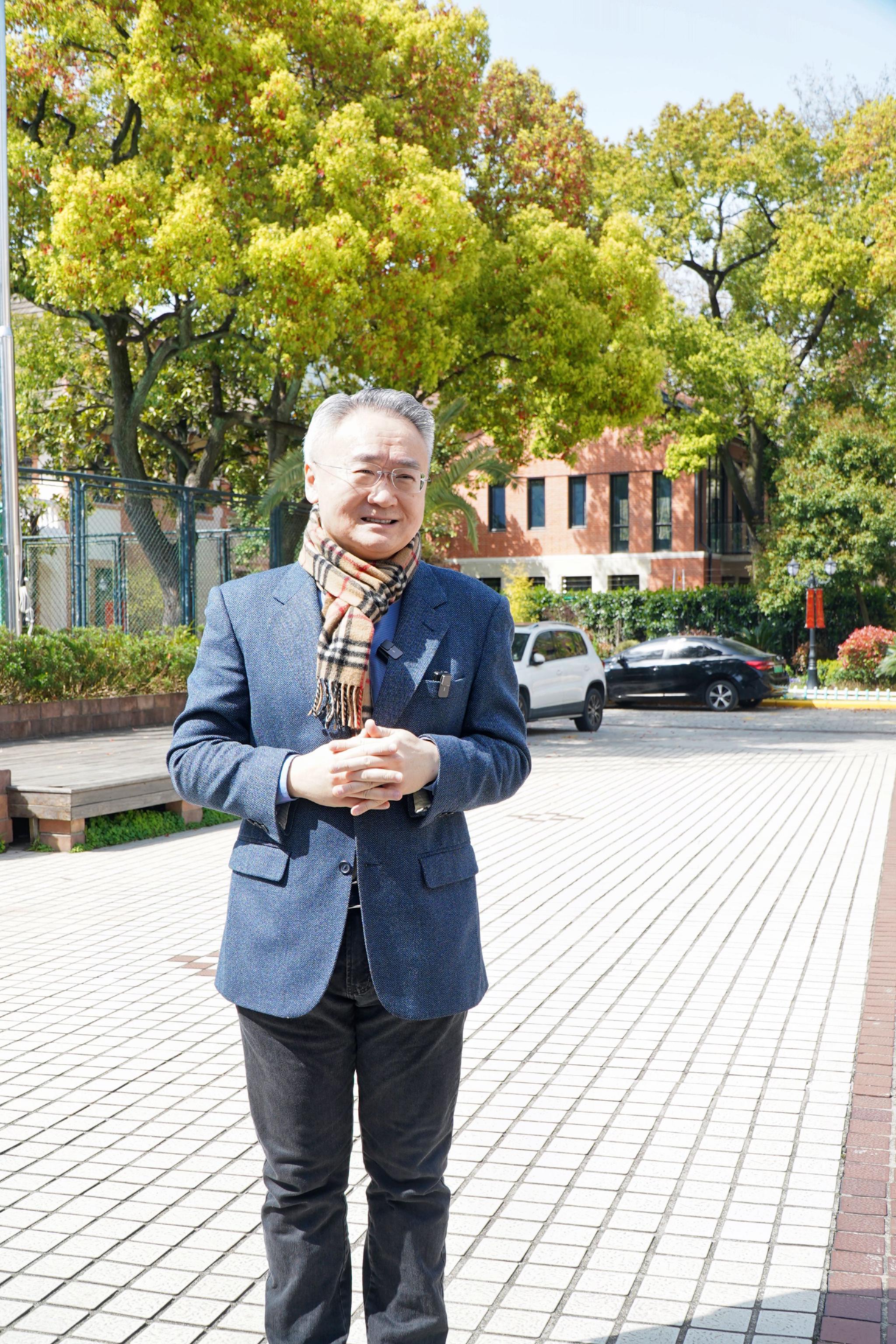 王健在上海音乐学院附中. 澎湃新闻记者 李思洁 摄