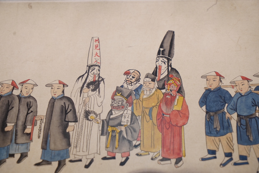 《城隍出巡图》局部