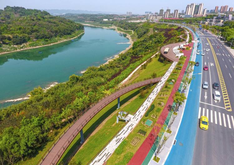 悦来滨江路观景平台&nbsp; 图片来源:重庆市住房城乡建委