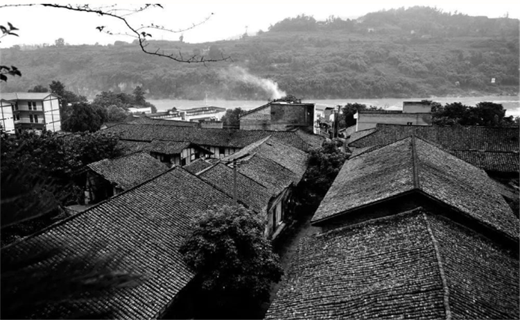 △悦来古镇旧照 资料图片