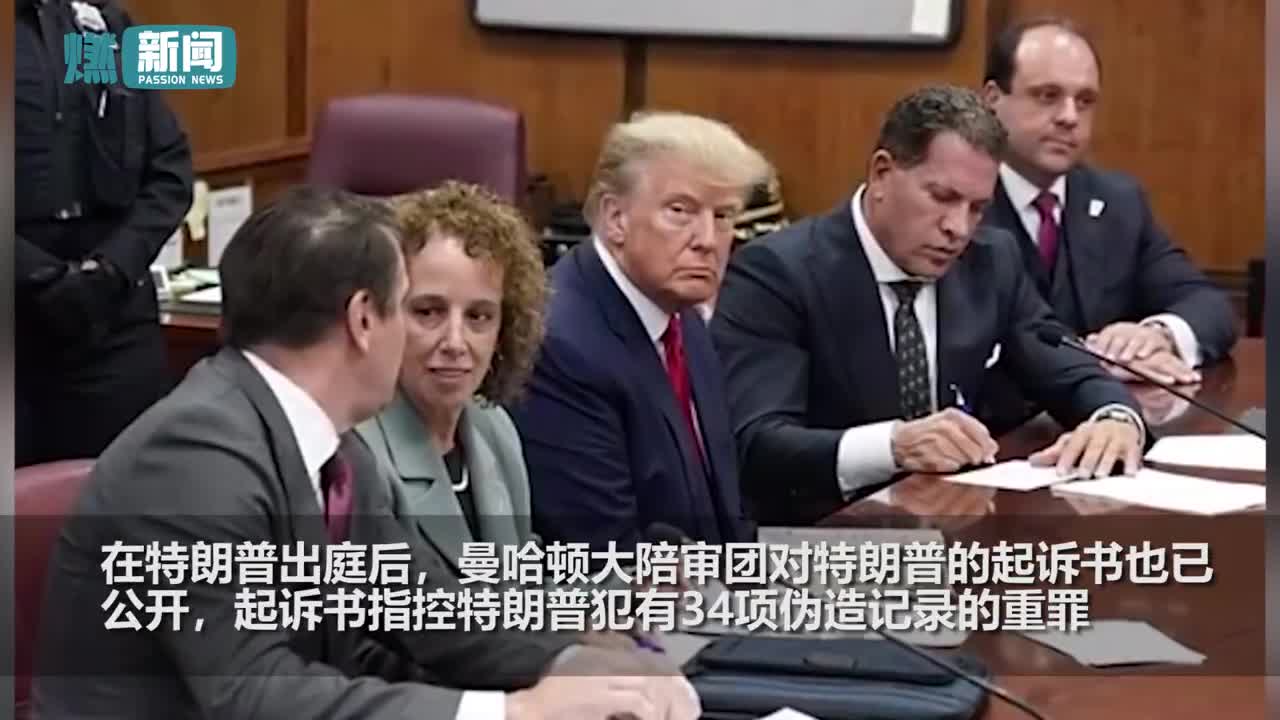 庭审现场曝光！特朗普拒绝认罪：指控高达34项 刑期最高达136年|特朗普_新浪新闻