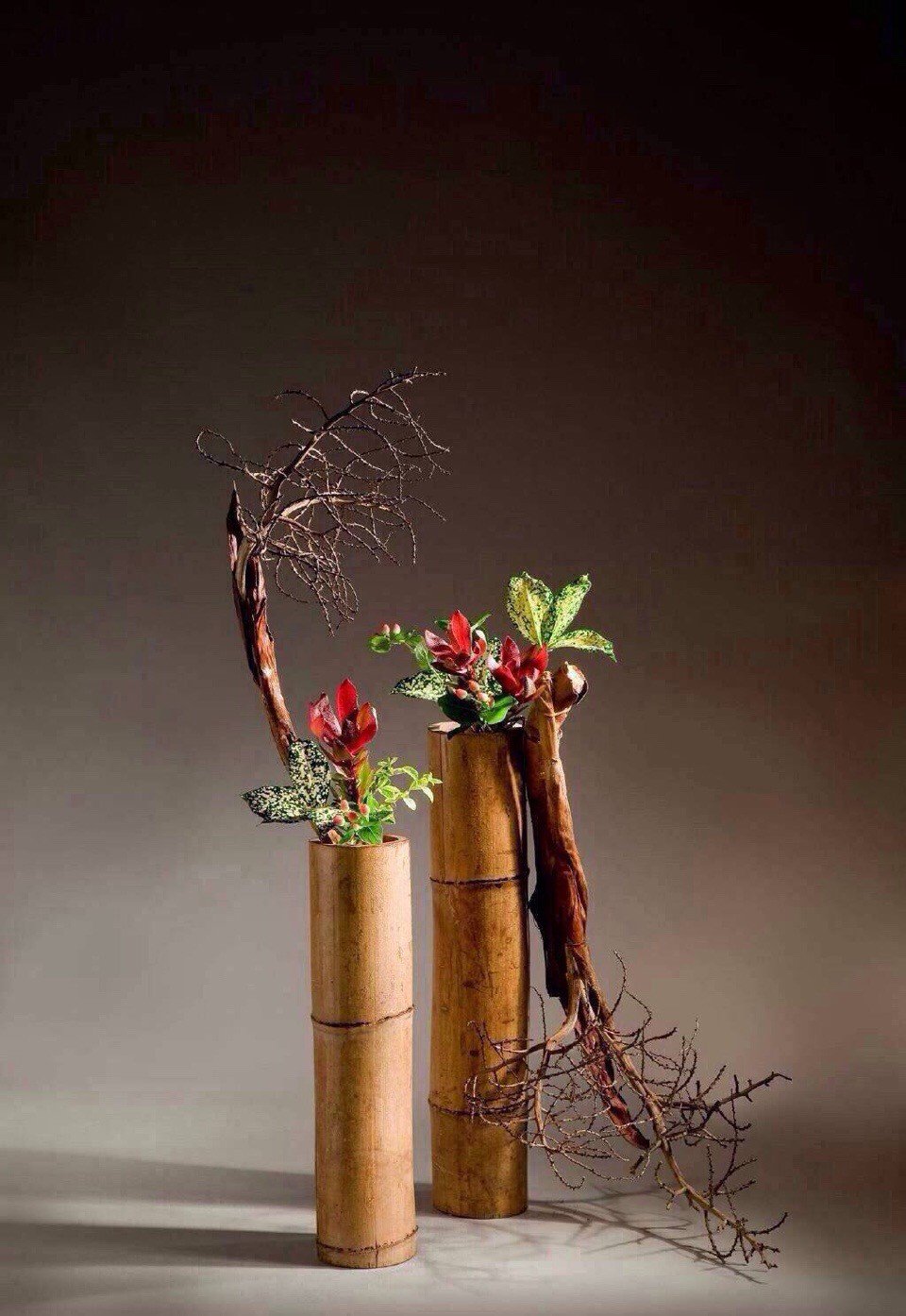 精美的 竹筒插花艺术……|插花_新浪新闻