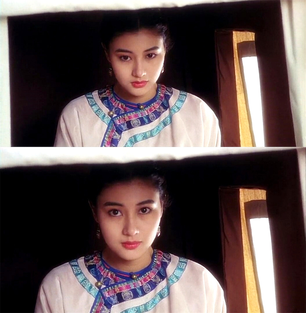 李嘉欣年轻时被称为"木头美人",演技虽然一般,但颜值是真的好. 