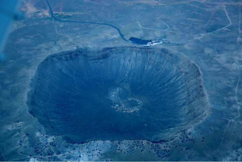 巴林杰陨石坑。/摄影师韩实，受访者供图