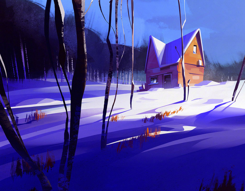 插画师 micha00 sawtyruk 简洁干净的笔触与光影绘画|插画师|绘画