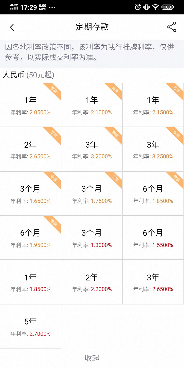 来源：中信银行APP