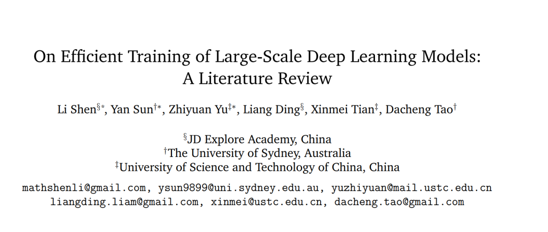 大规模模型训练加速：一个全面回顾与未来展望