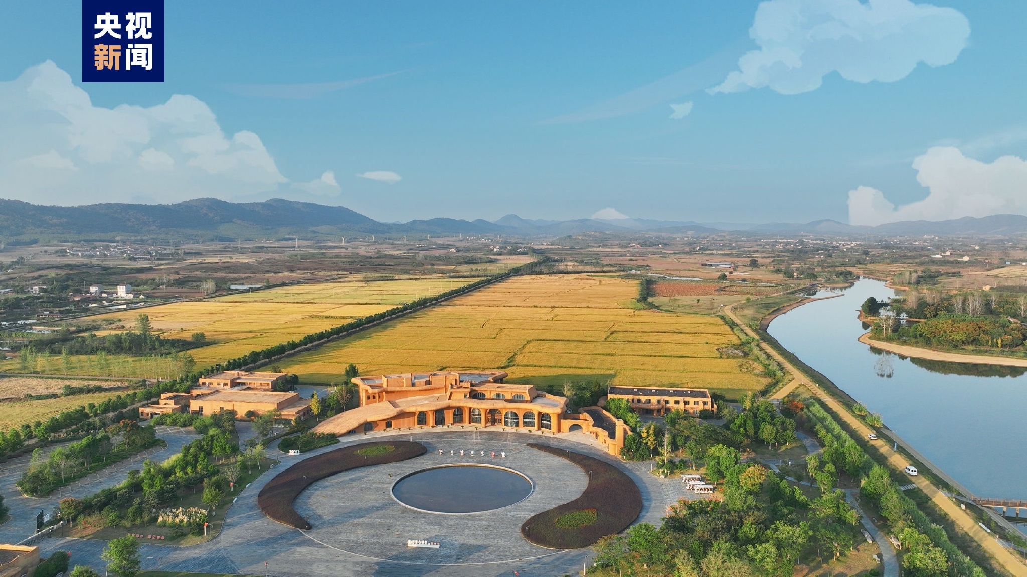 屈家岭国家考古遗址公园远景