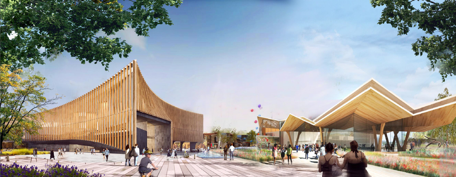 金海湖服务区效果图