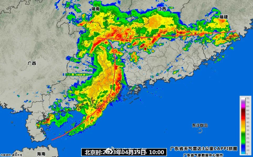 两条飑线影响广东！强对流天气来袭，未来天气→