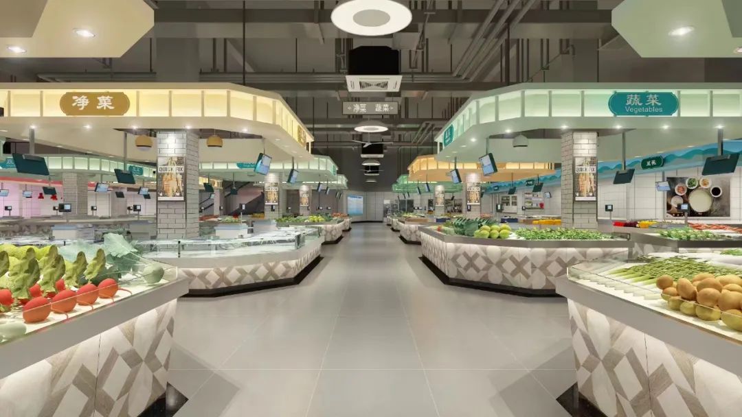 八一农贸市场效果图