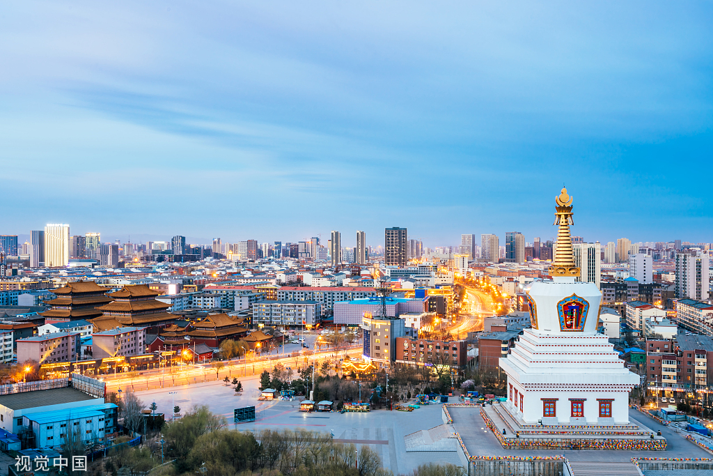 内蒙古呼和浩特城市风光 视觉中国 资料图