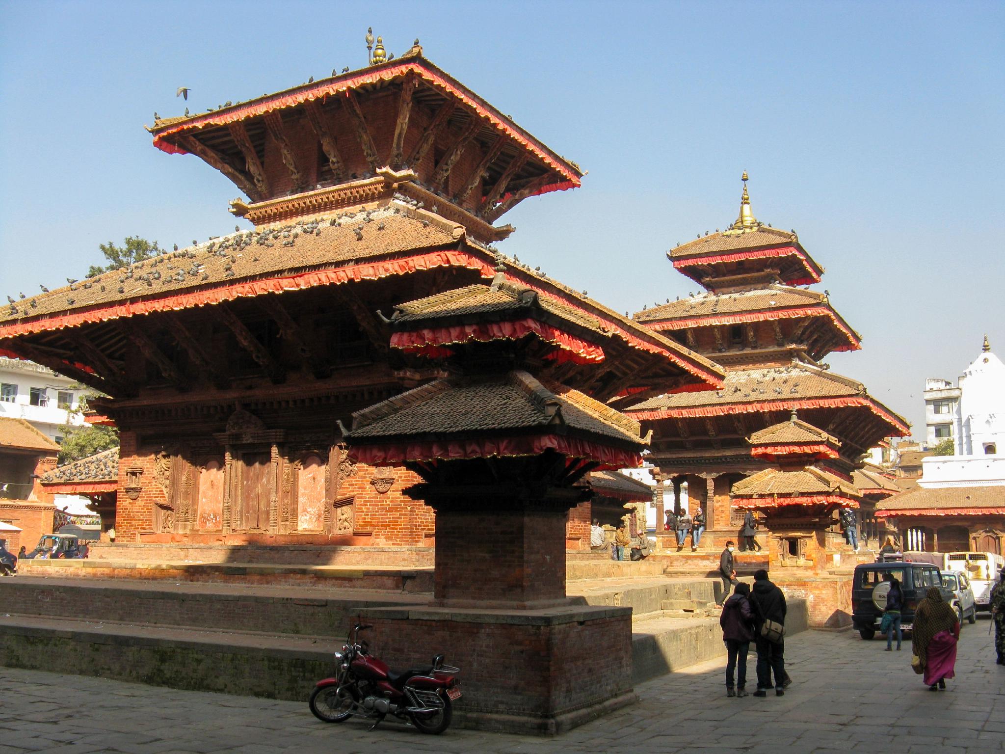 地震之前的尼泊尔加德满都杜巴广场.图/ic photo