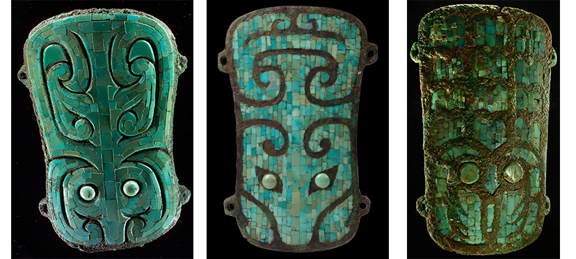 二里头遗址出土的镶嵌绿松石兽面纹铜牌饰