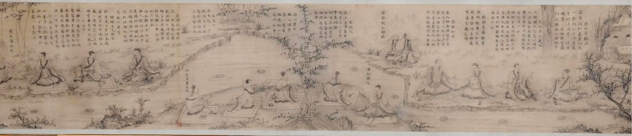 南宋 俞紫芝《蘭亭集序圖卷》（豎圖見文末）