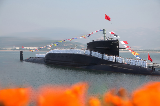 中国海军战略导弹核潜艇英姿.李唐?摄