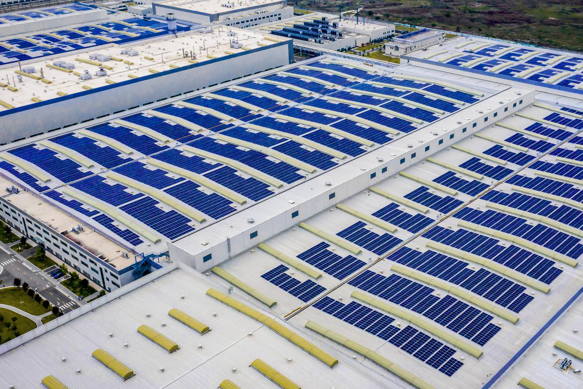 吉利汽车西安生产基地的零碳工厂.吉利汽车供图