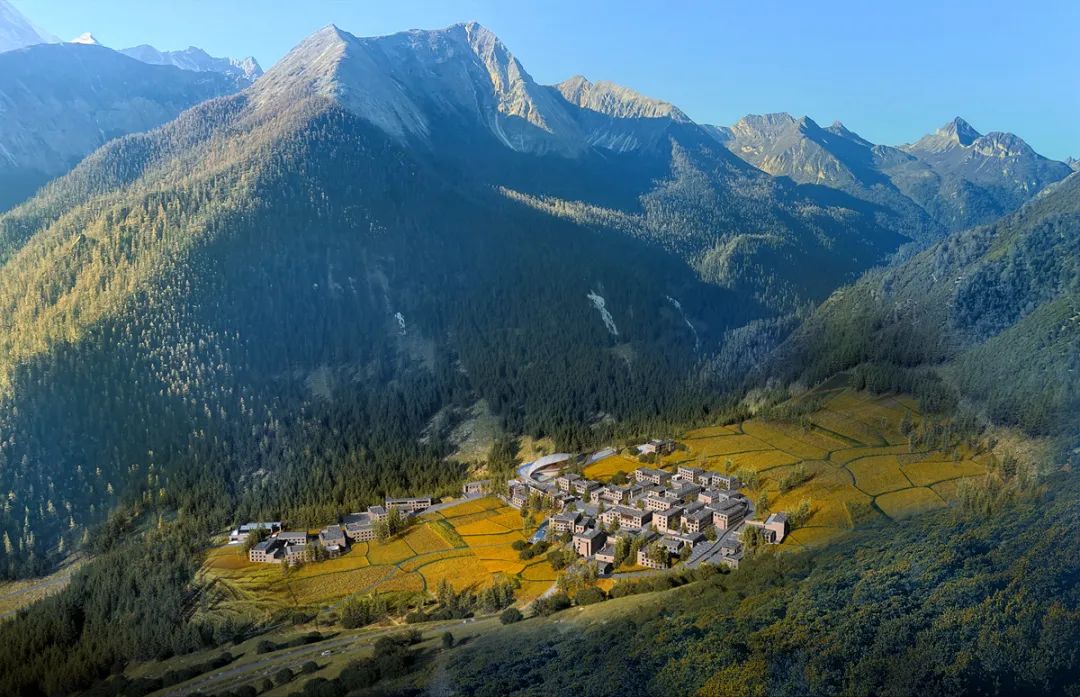 亚丁村全景.规划图