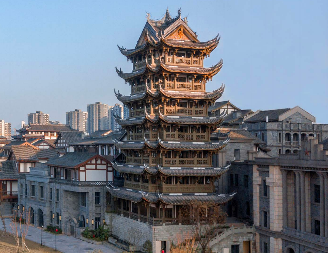 民国风建筑 长厦安基设计供图西流沱小镇由重庆本土设计建筑公司aad长