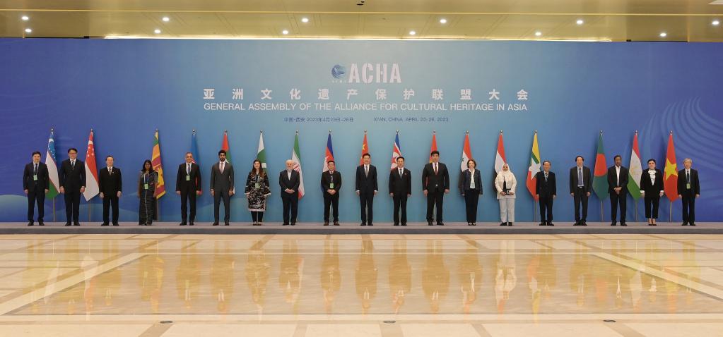 亚洲文化遗产保护联盟成员国,观察员国代表合影(主办方供图)