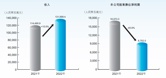 中国宏桥2022年收入，图源：中国宏桥2022年年报