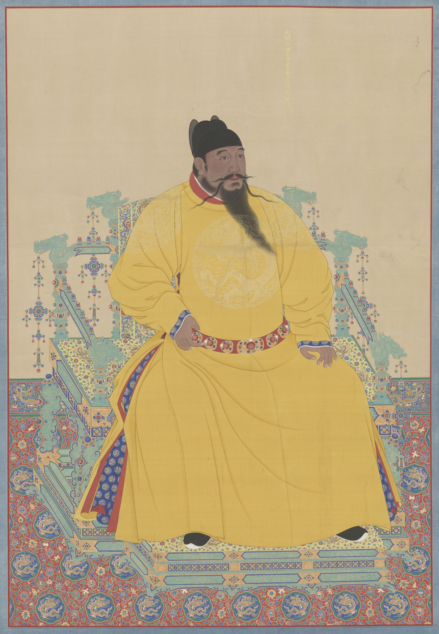 永乐帝画像唐卡 (布达拉宫藏)明(1368-1644)