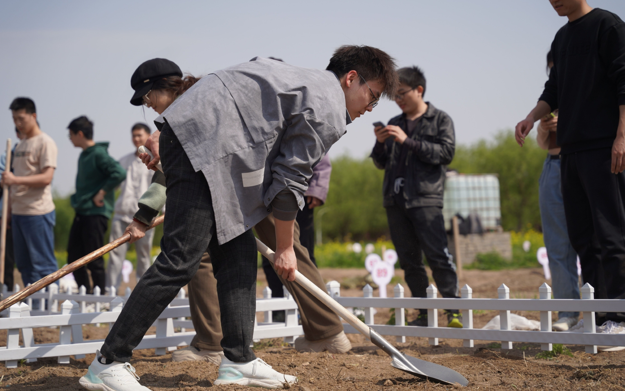 翻土种地,学习中药种植,天津大学5月将劳动课堂搬到"田野"_新浪新闻