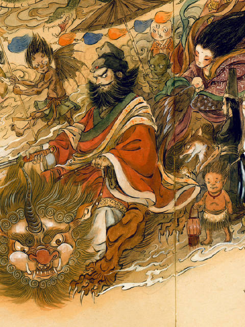中国神话图鉴之——钟馗驭鬼|鹿溟山|艺术|老妪|中国风|蜡烛_新浪新闻