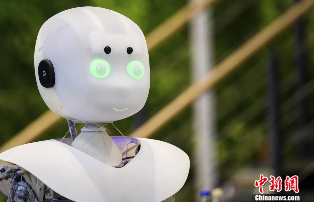 在德国汉诺威工业博览会上,来自devanthro公司的遥控机器人"robody