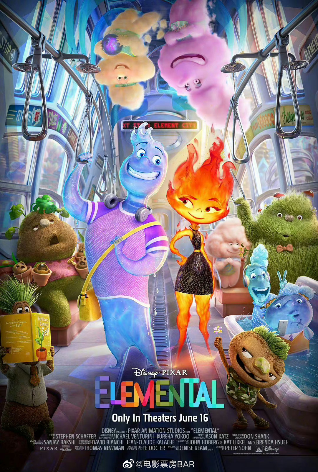 皮克斯动画电影疯狂元素城内地正式定档6月16日