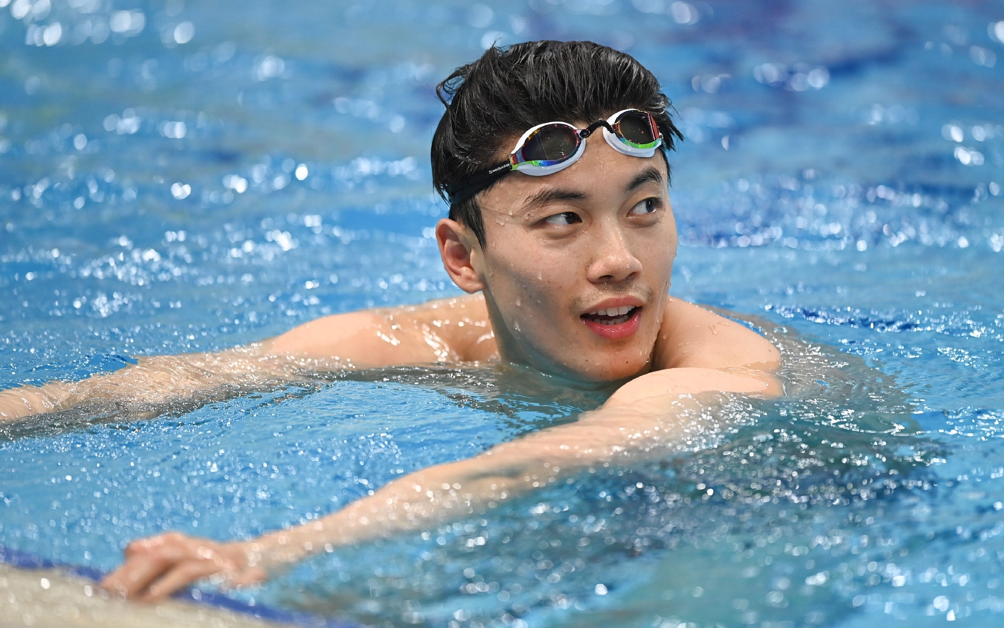汪顺获男子400米个人混合泳冠军.&nbsp; 图/新华社