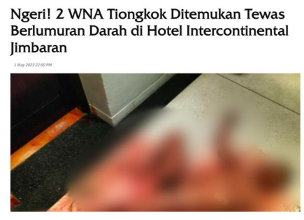 巴厘岛一知名五星级酒店发生命案！两名中国游客不幸身亡休闲区蓝鸢梦想 - Www.slyday.coM