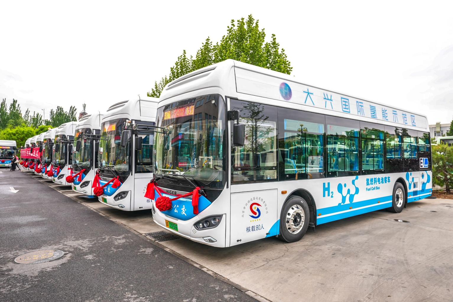 北京大兴:十辆氢能源公交车上路,加氢十分钟续航400公里|加氢|公交车