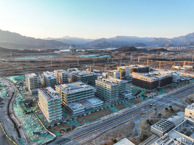 怀柔科学城城市客厅B地块项目工地