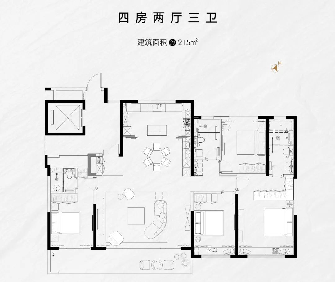 银丰玖玺城二期珺府户型图