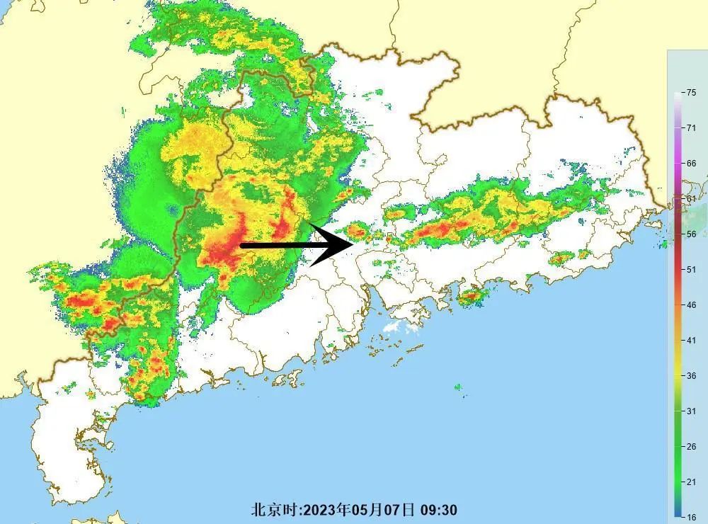 广州天气pda雷达回波图图片