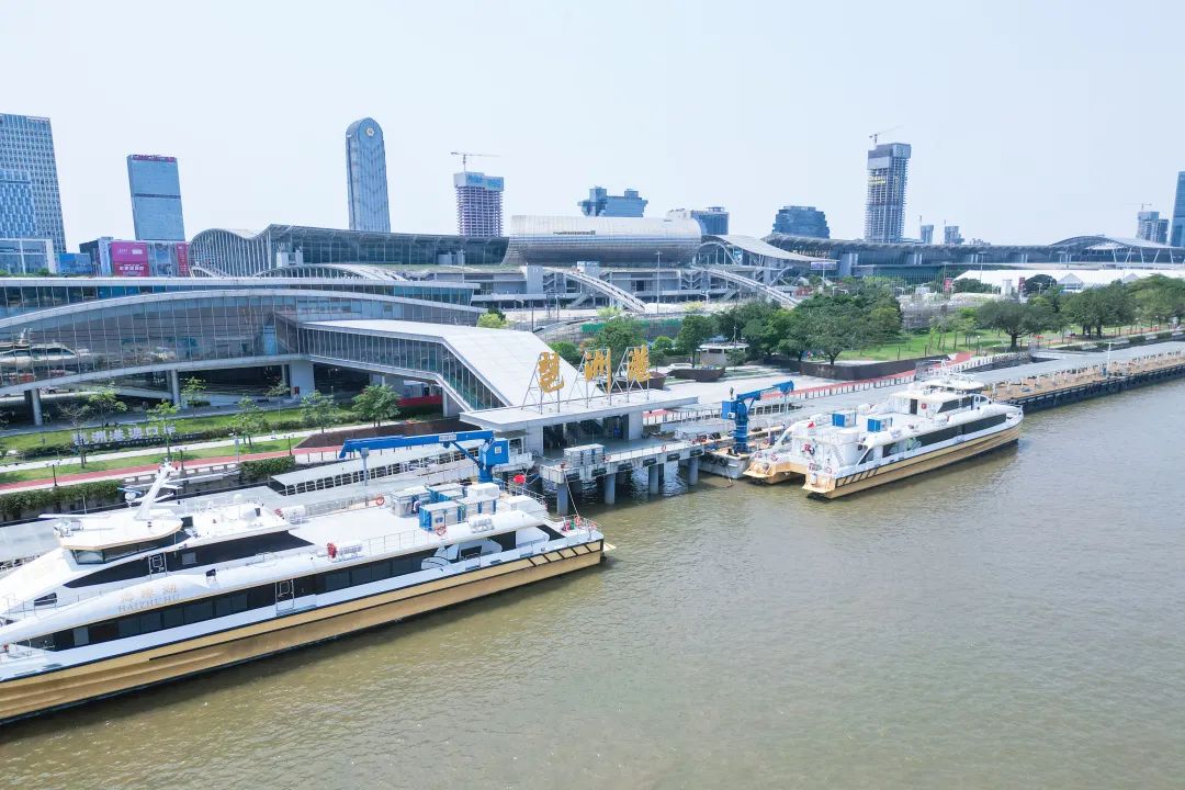 图为琶洲港澳客运口岸全貌.