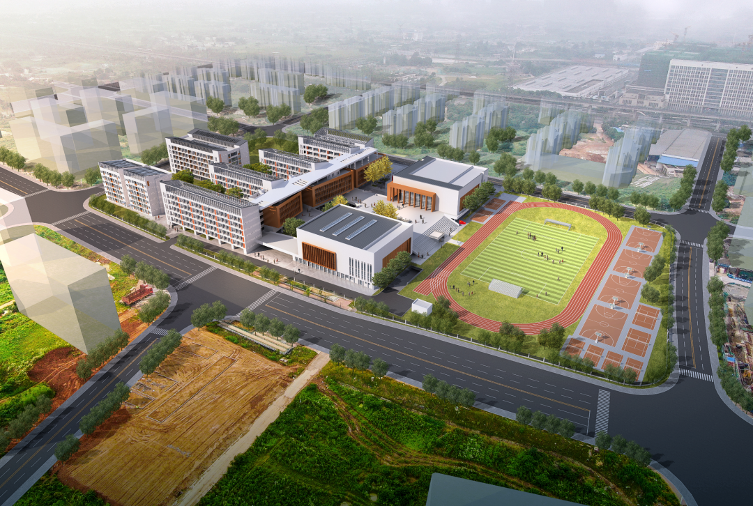 松树中学效果图