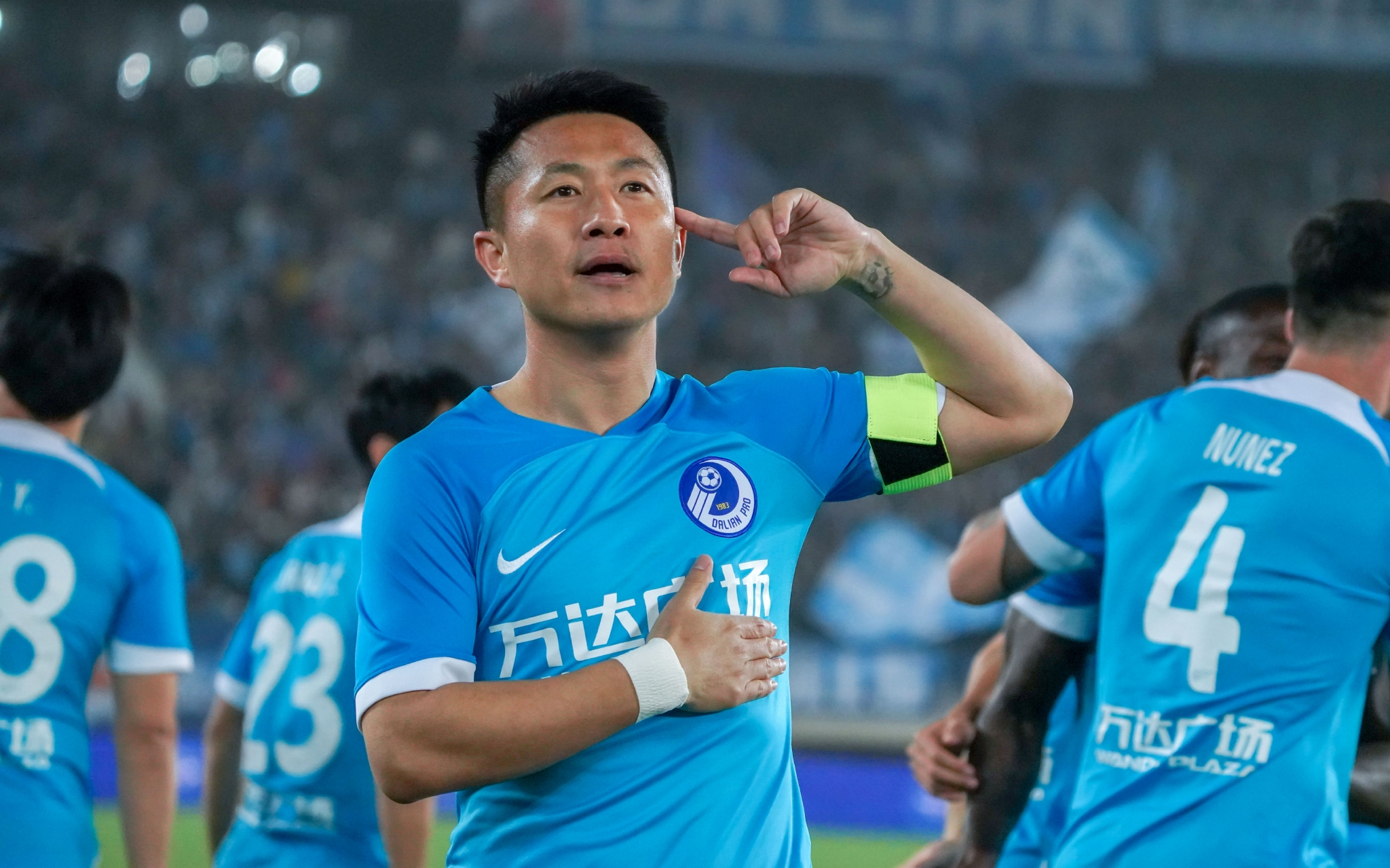 新赛季中超首轮,闫相闯上演梅开二度.&nbsp; 图/ic photo