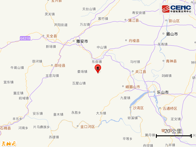 中国地震台网:四川眉山市洪雅县发生3.0级地震|地震_新浪财经_新浪网