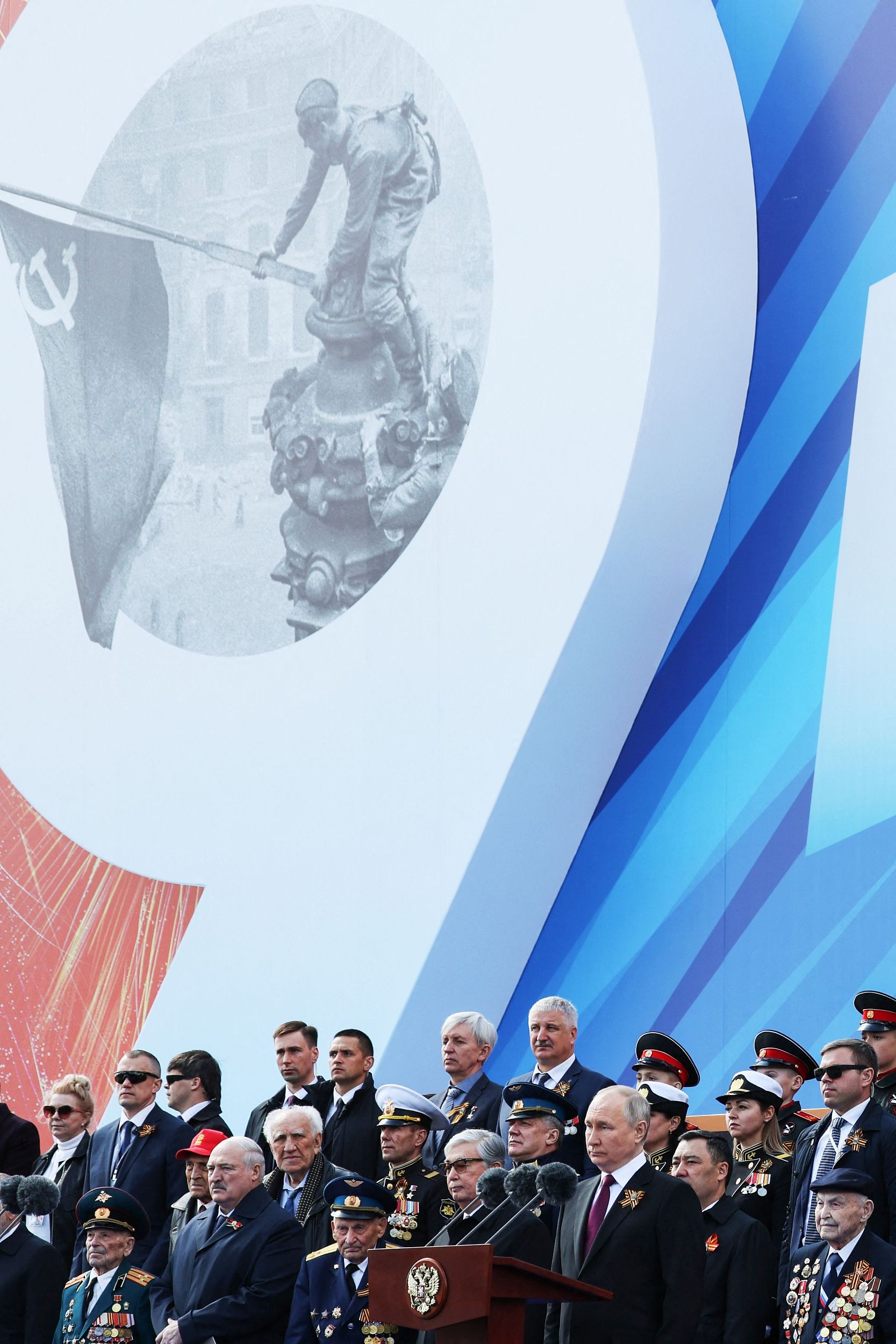 当地时间2023年5月9日,俄罗斯莫斯科,纪念卫国战争胜利78周年的胜利日