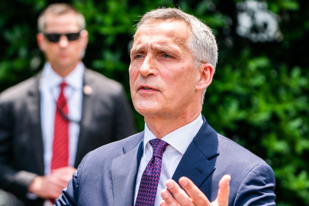 北约秘书长斯托尔滕贝格 资料图 图源:《华盛顿邮报》