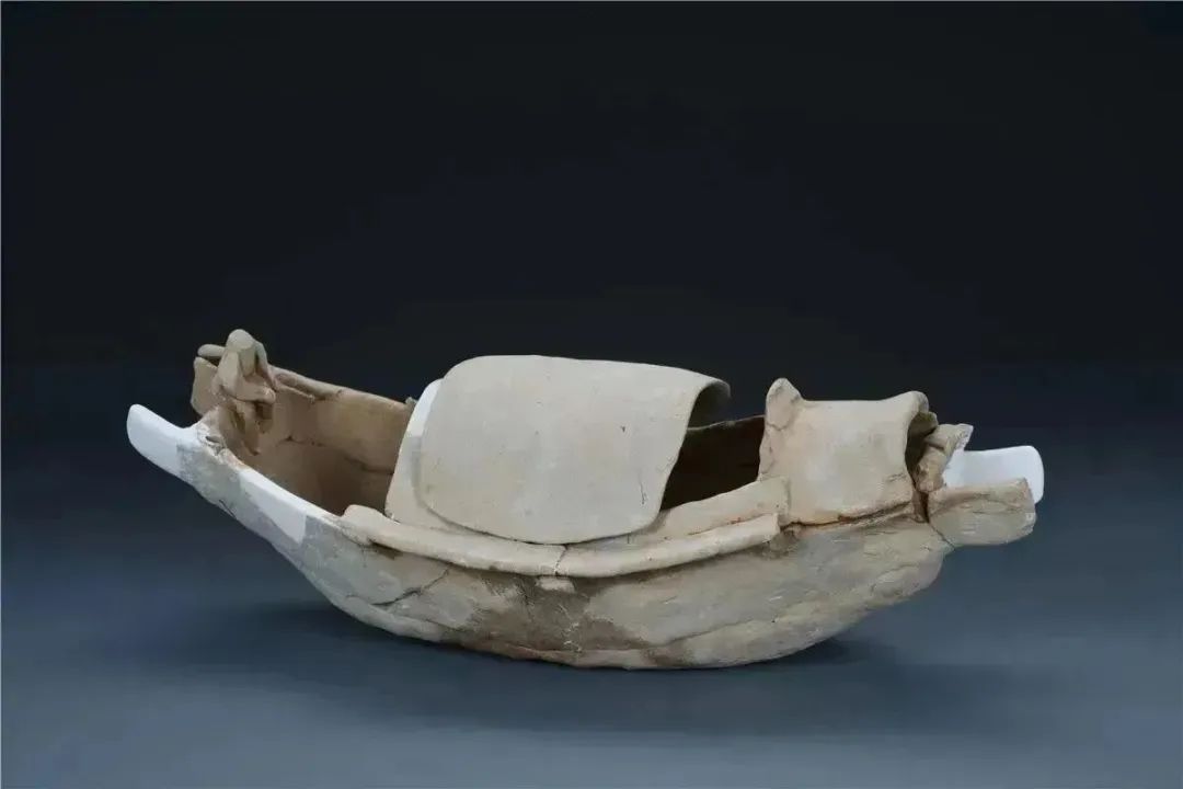 东汉&nbsp; &nbsp;陶船&nbsp;2003年番禺小谷围青岗m4出土&nbsp;广州