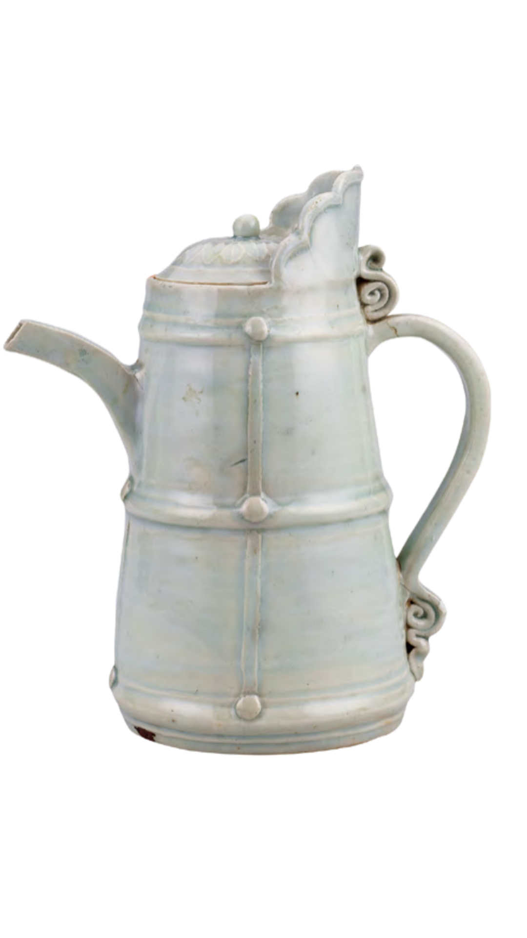 青白釉多穆壶&nbsp;首都博物馆藏